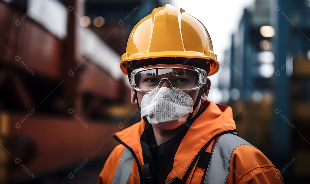 Homem trabalhador engenheiro civil