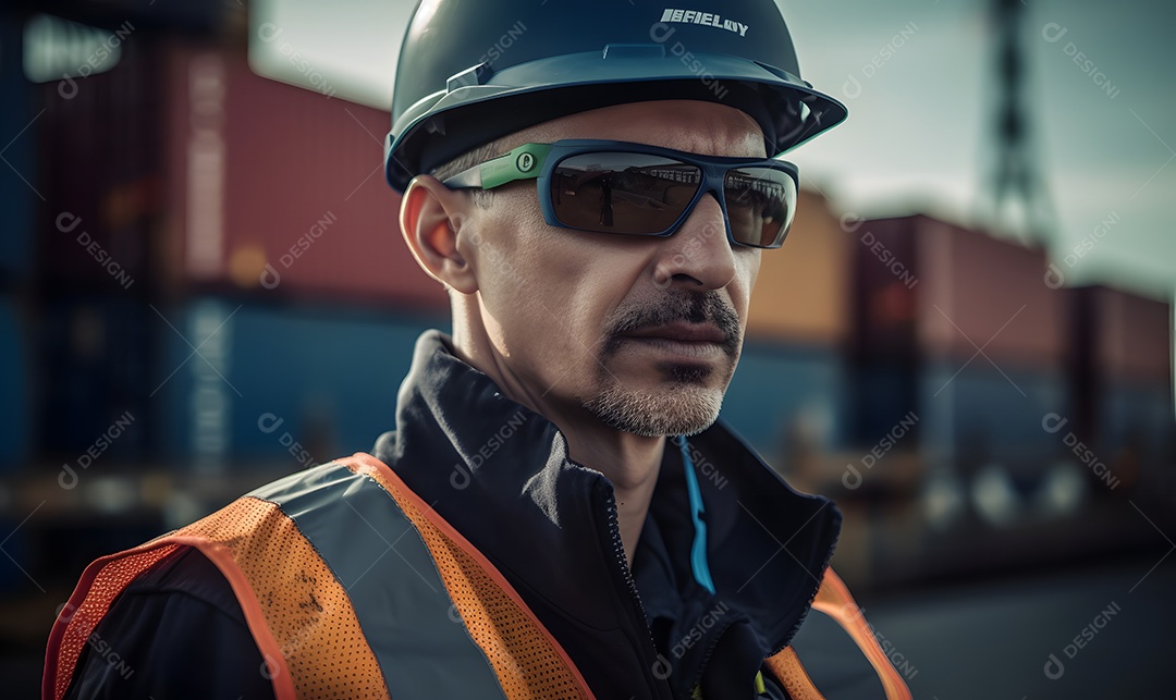 Homem trabalhador engenheiro civil