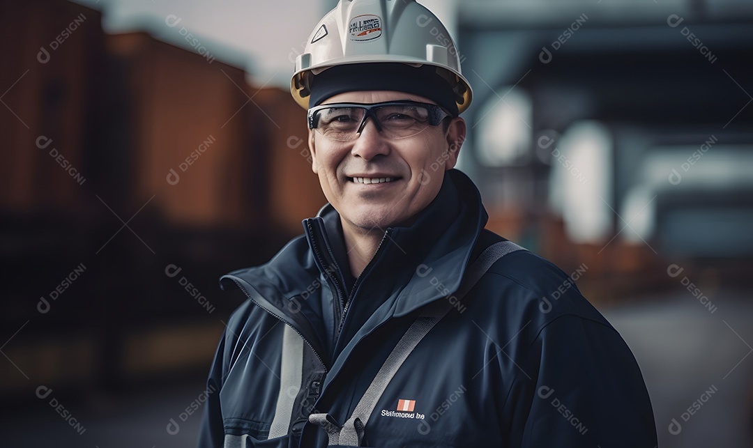 Homem trabalhador engenheiro civil