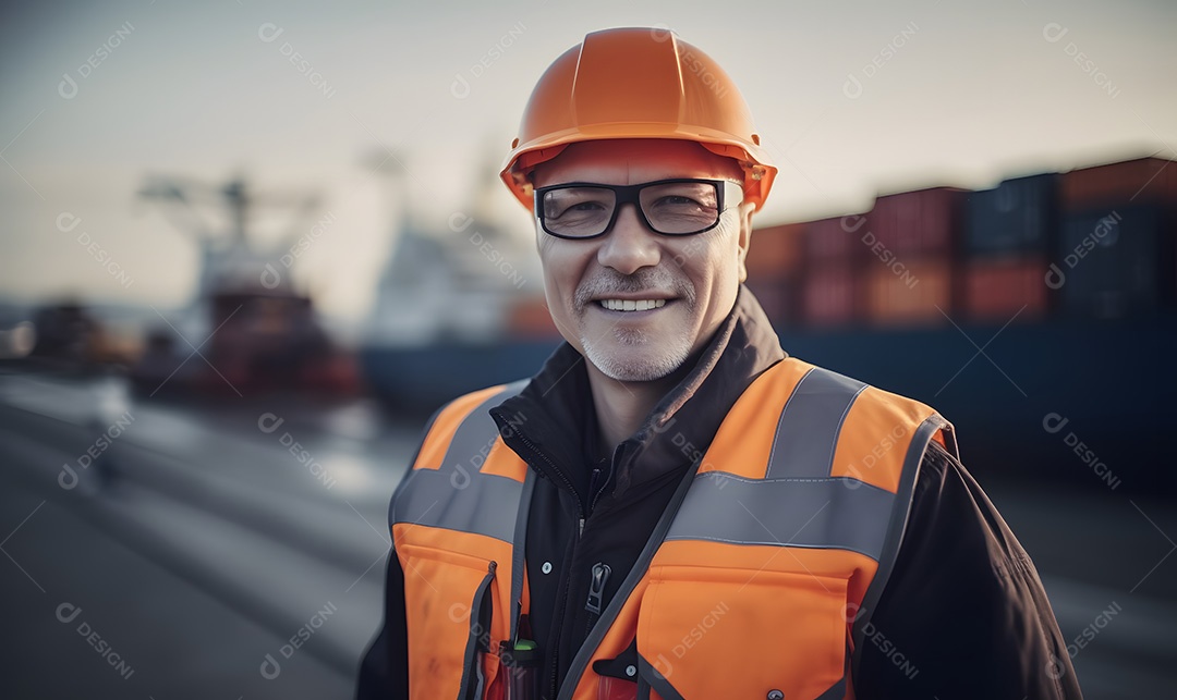 Homem trabalhador engenheiro civil
