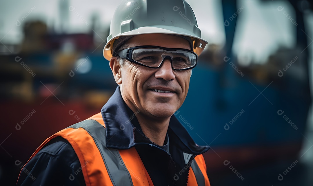 Homem trabalhador engenheiro civil