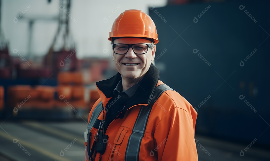 Homem trabalhador engenheiro civil