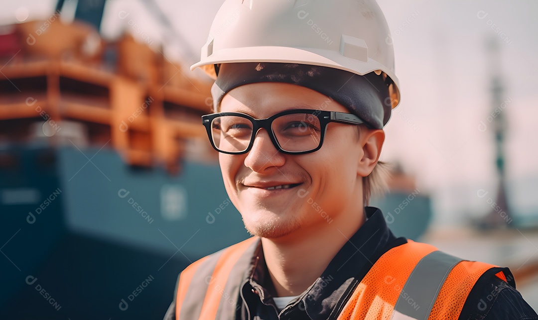 Homem trabalhador engenheiro civil