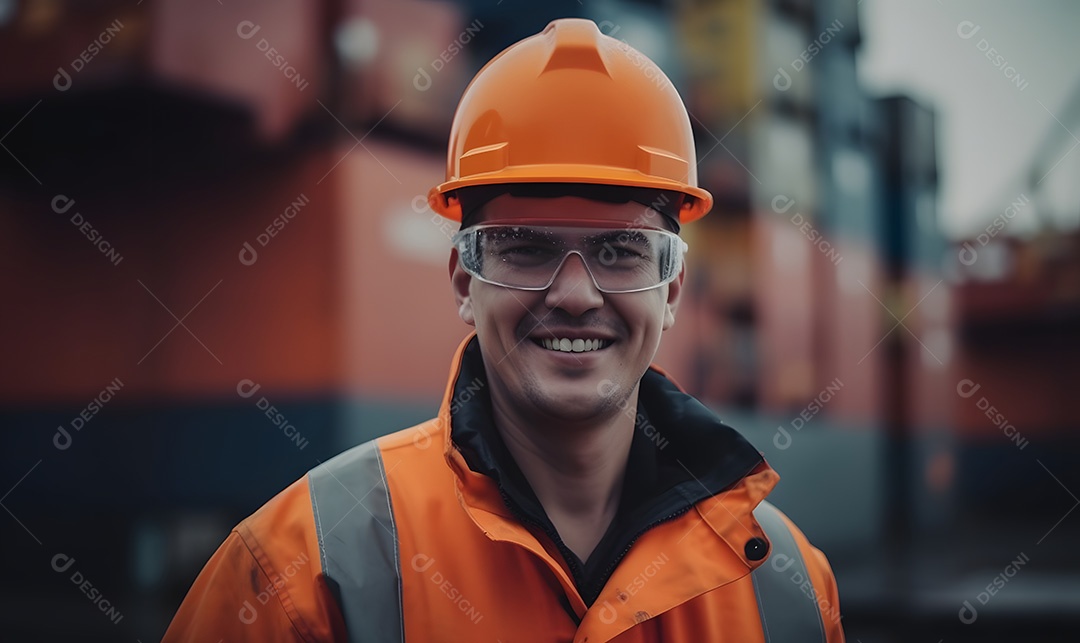 Homem trabalhador engenheiro civil