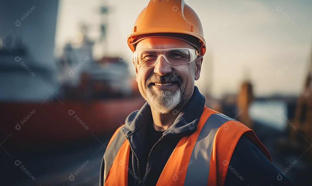 Homem trabalhador engenheiro civil