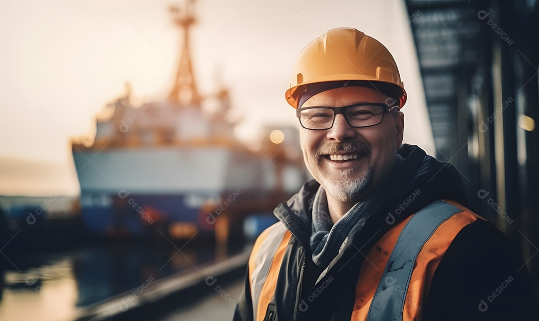 Homem trabalhador engenheiro civil