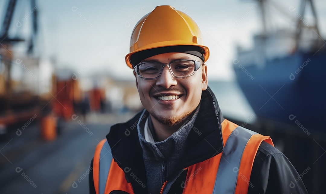 Homem trabalhador engenheiro civil