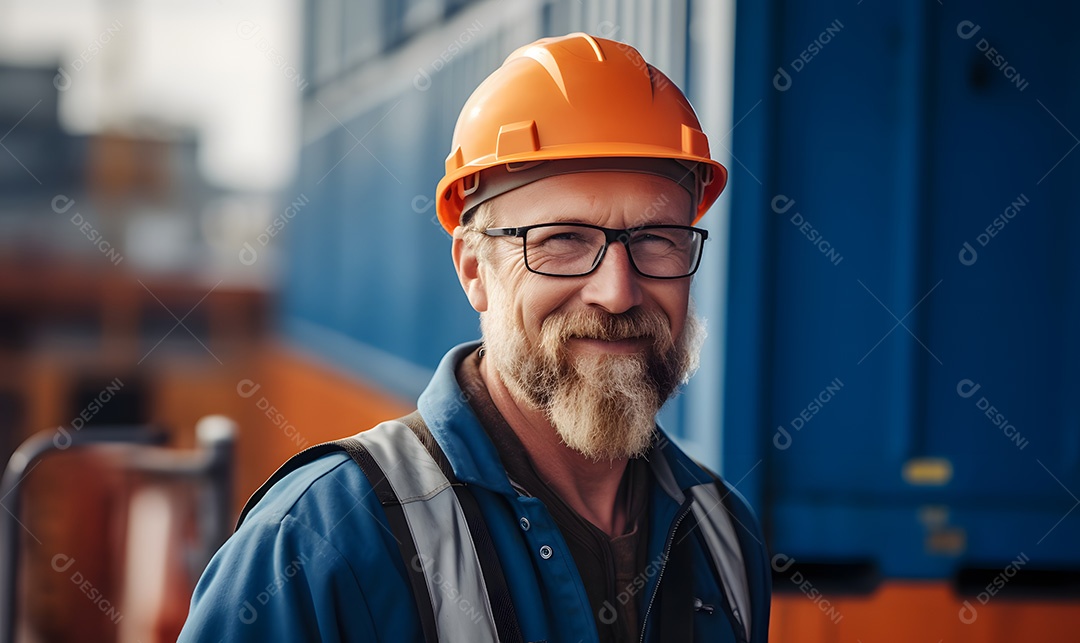 Homem trabalhador engenheiro civil