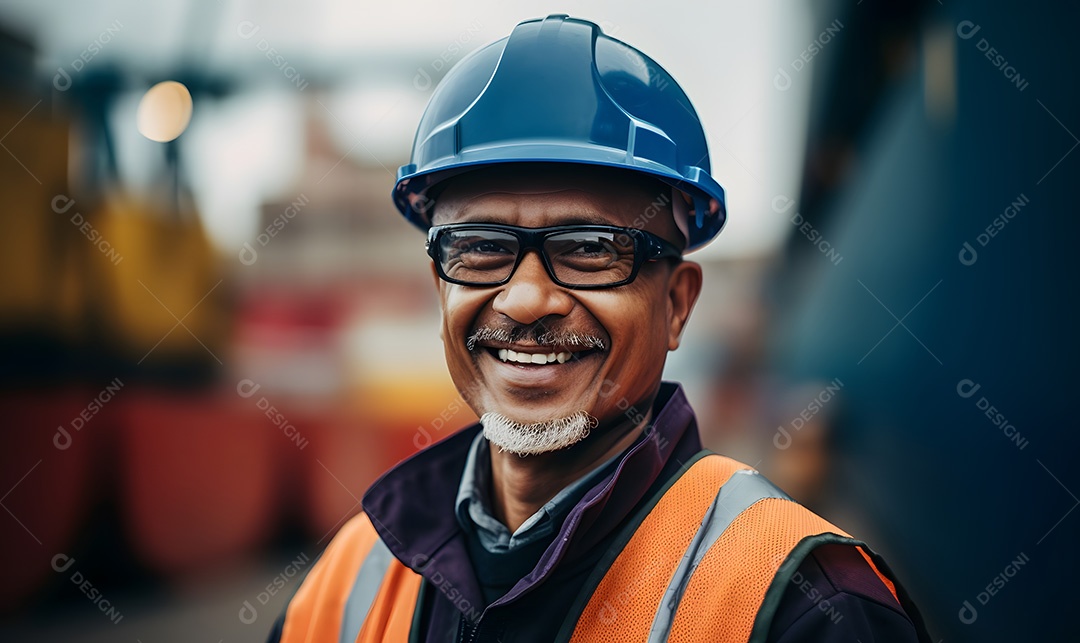 Homem trabalhador engenheiro civil