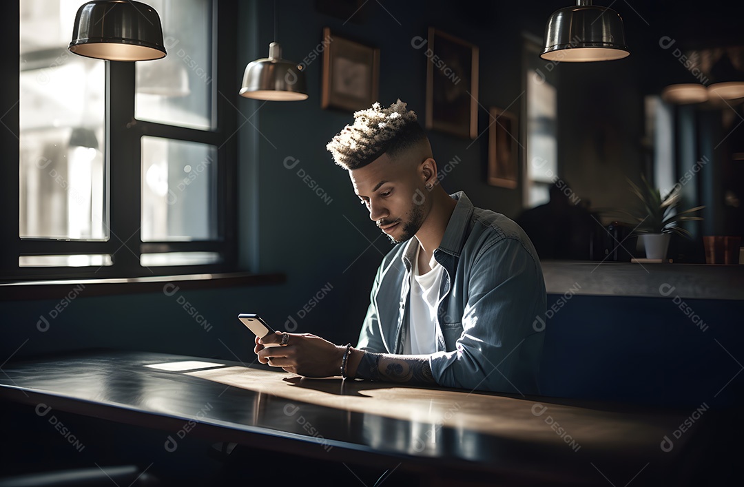 Homem jovem empresário sobre fundo isolado