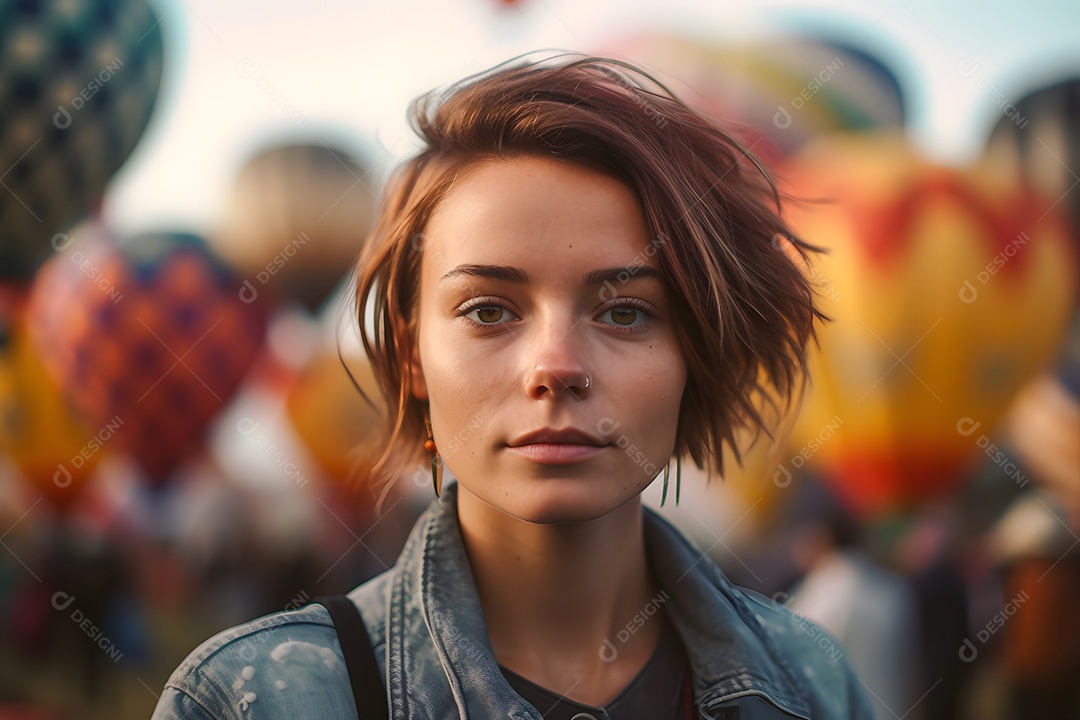 Imagem realista de mulher