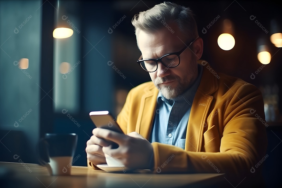 Homem jovem sobre escritório