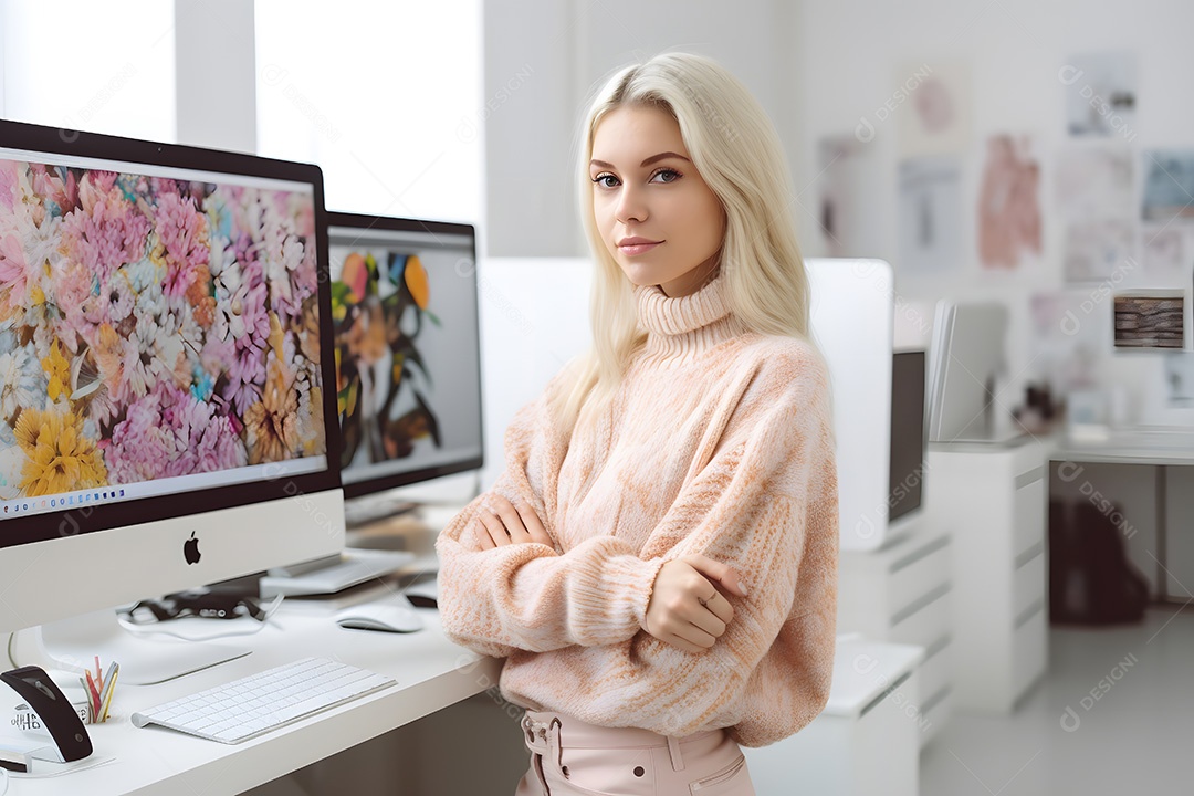 Imagem realista de mulher