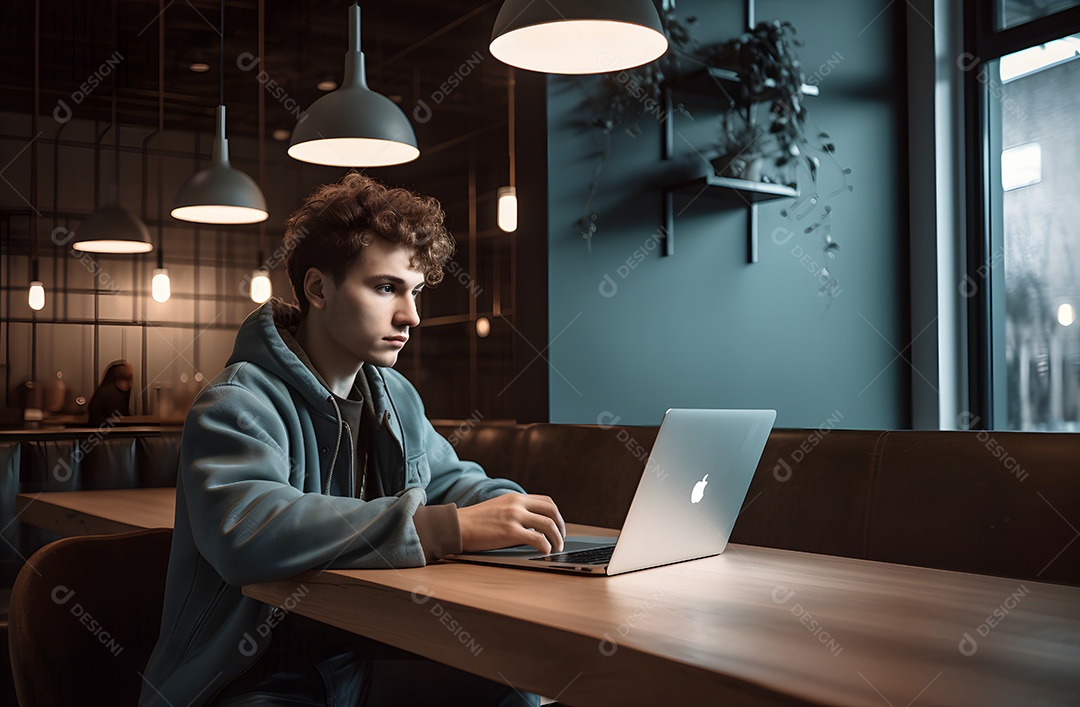Homem jovem sobre escritório