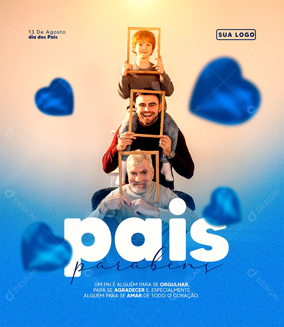 Pais Parabéns Social Media PSD Editável