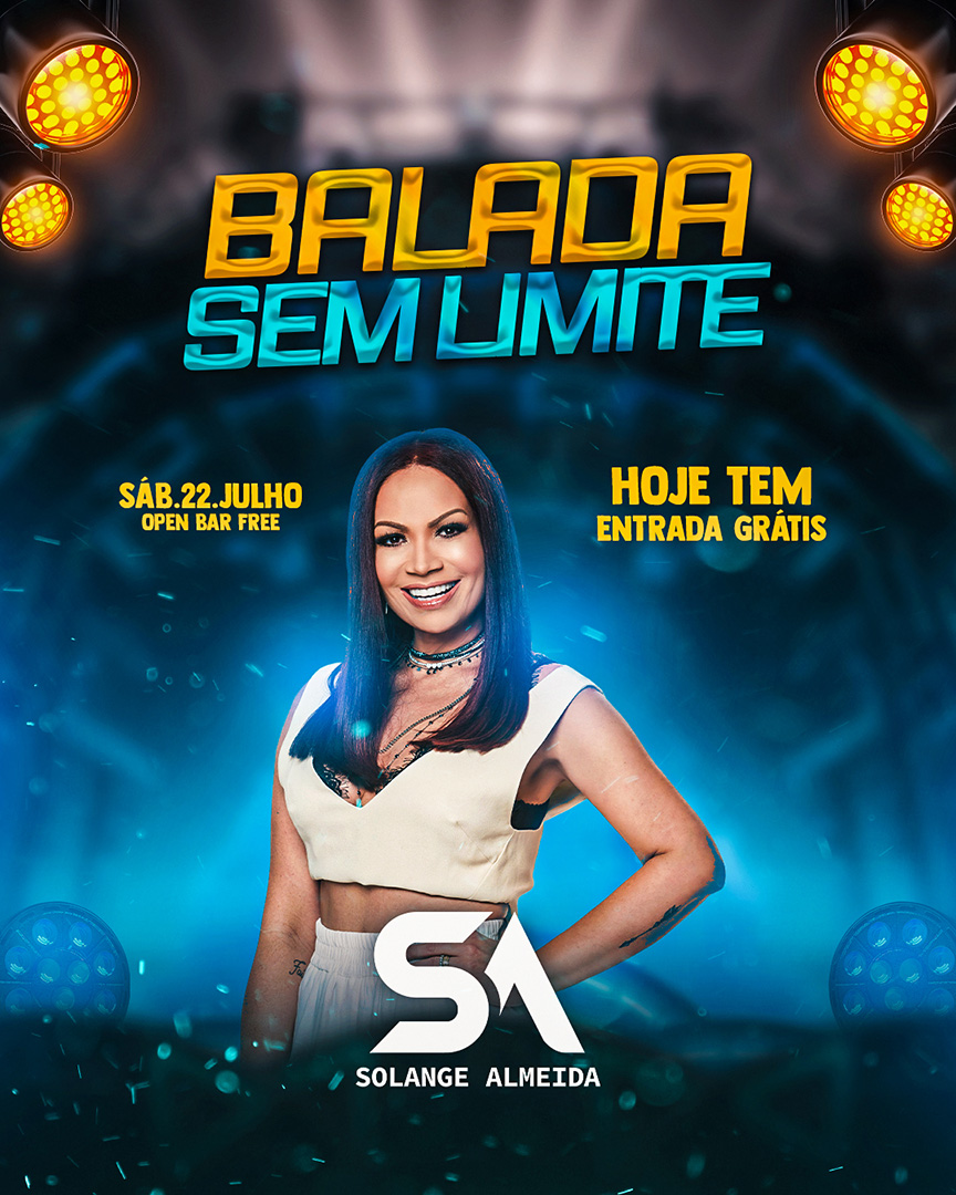 Flyer Show Solange Almeida Social Media PSD Editável