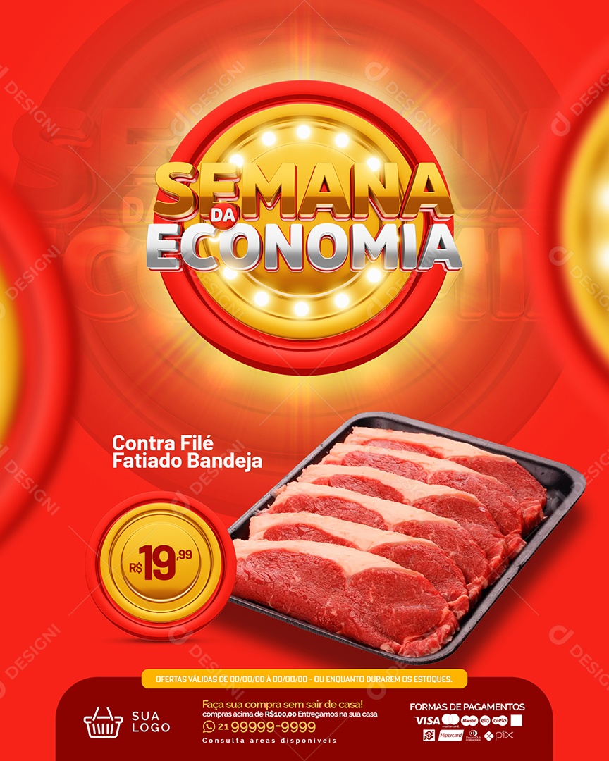 Semana da Economia Social Media PSD Editável