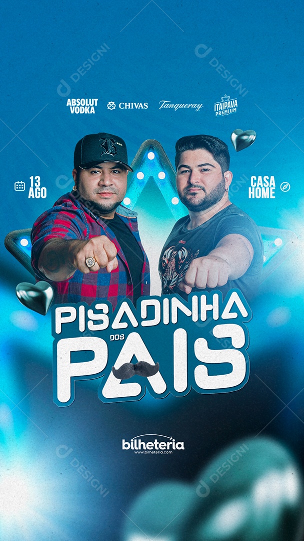 Story Flyer Pisadinha Dos Pais Os Barões Da Pisadinha Social Media PSD Editável