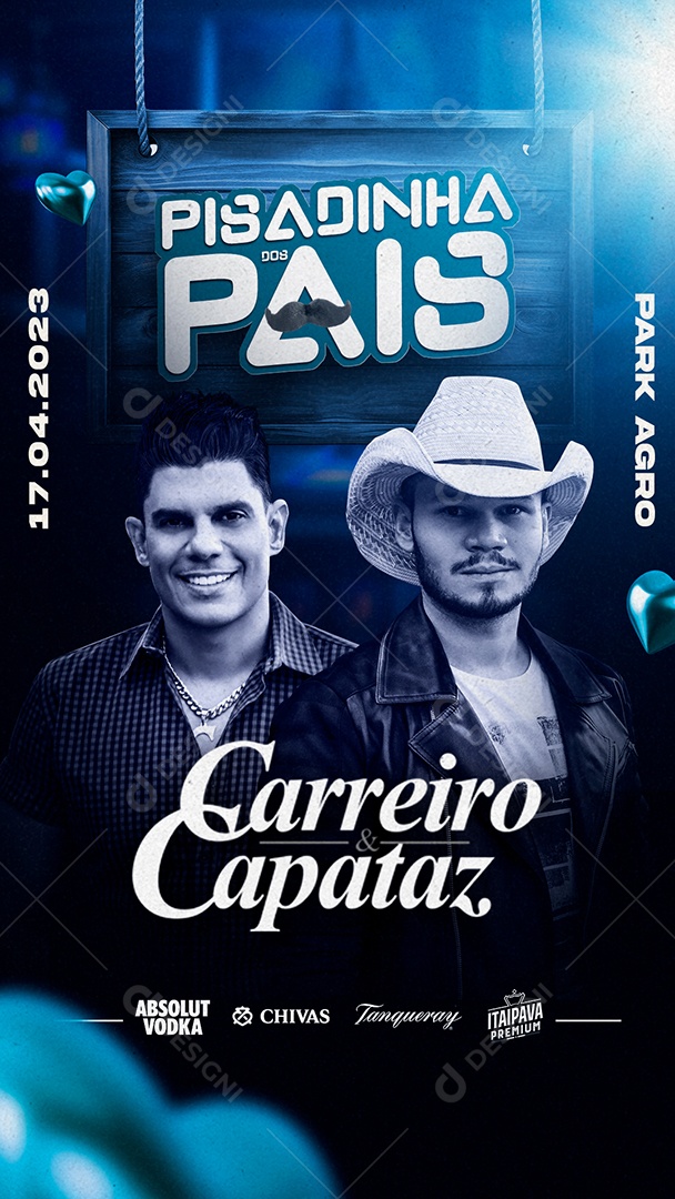 Story Flyer Pisadinha Dos Pais Carreiro & Capataz Social Media PSD Editável