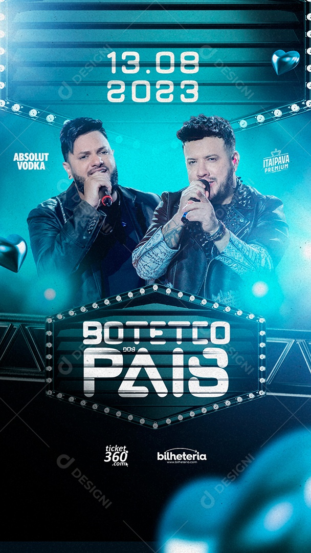 Story Flyer Boteco Dos Pais Diego & Victor Hugo Social Media PSD Editável