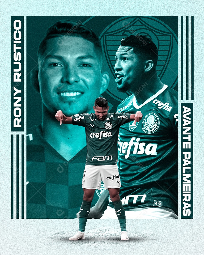 Social Media Rony Rustico Palmeiras PSD Editável