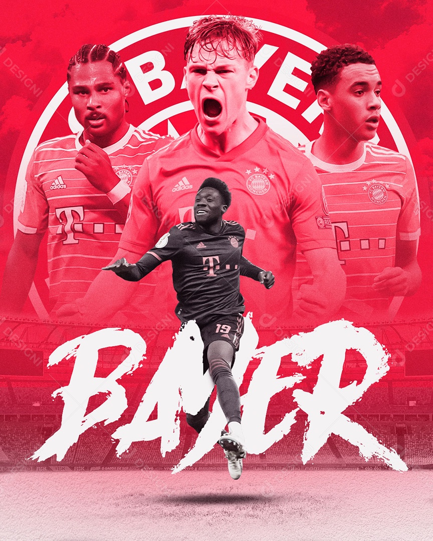 Social Media Futebol Bayer PSD Editável