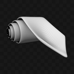 Gravata Enrolada - Modelo 3D