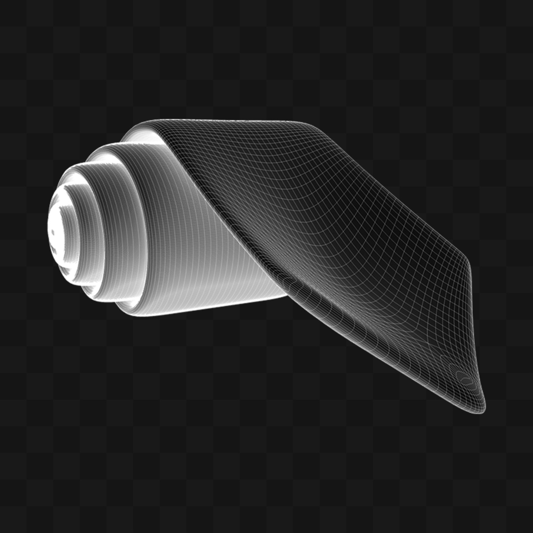 Gravata Enrolada - Modelo 3D