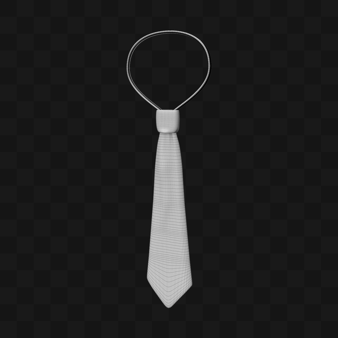 Gravata Tecido - Modelo 3D