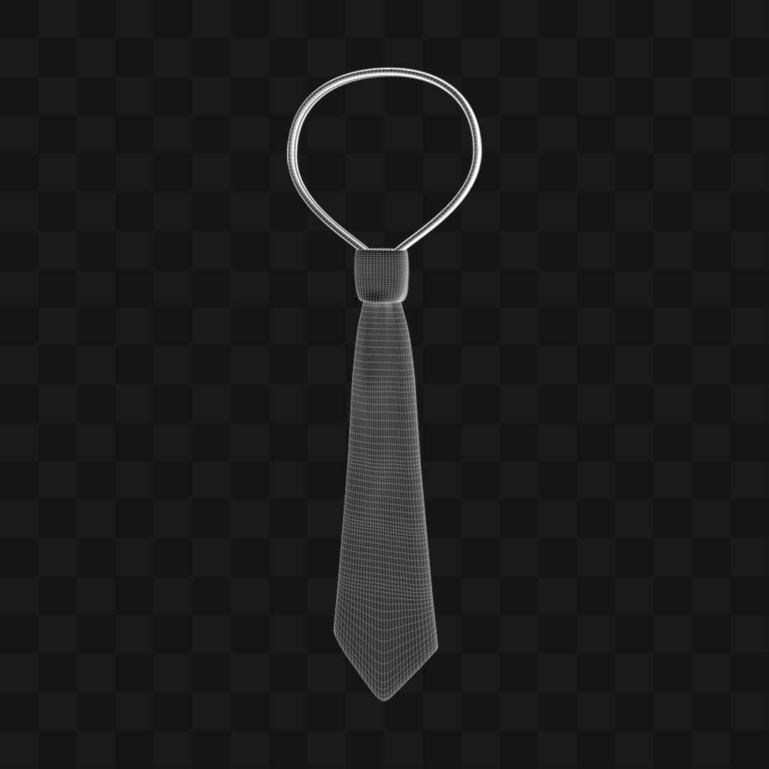 Gravata Tecido - Modelo 3D