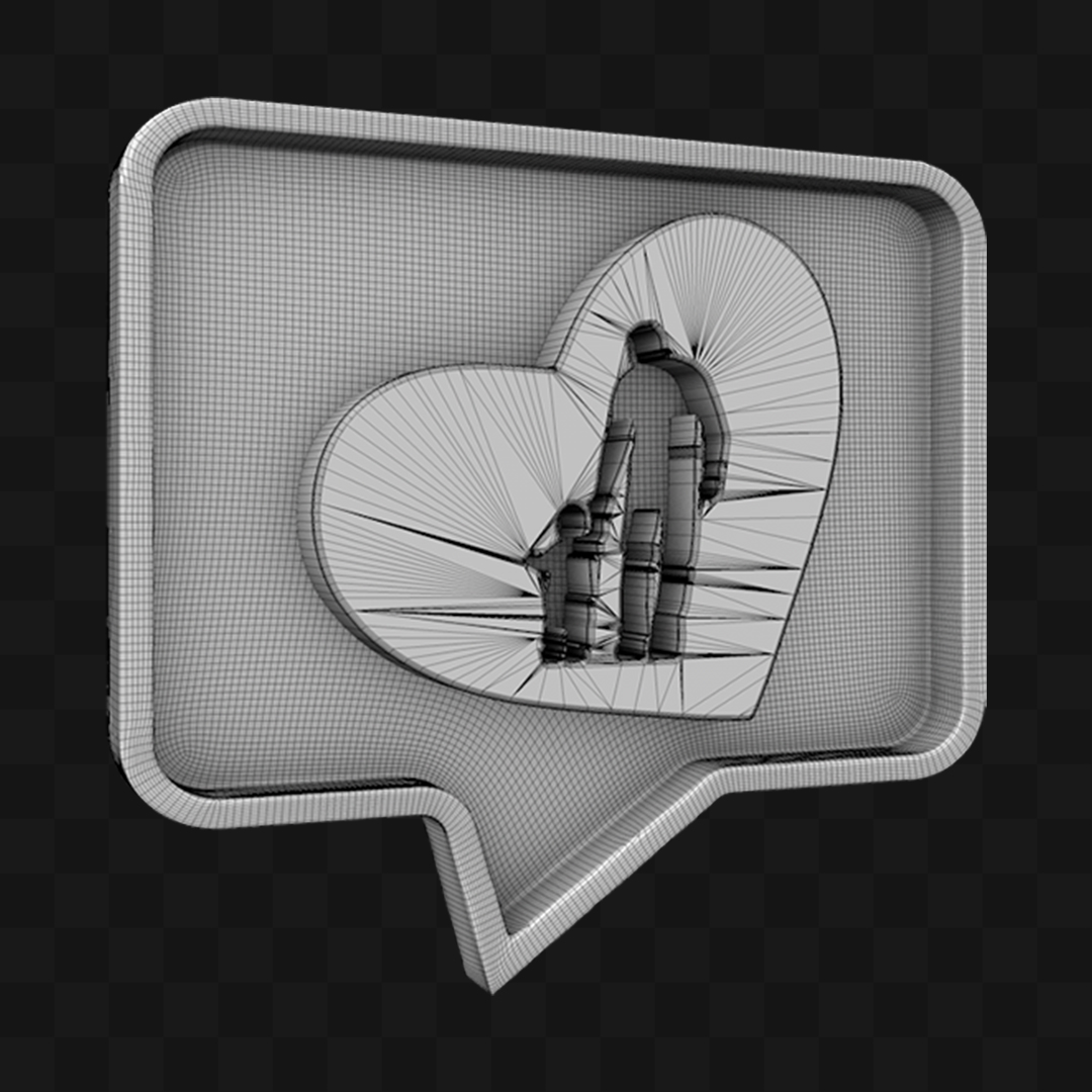 Ícone Dia dos Pais - Modelo 3D