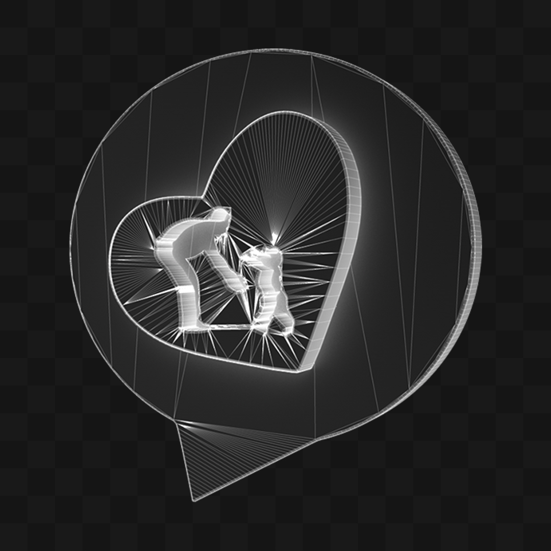 Ícone Dia dos Pais - Modelo 3D