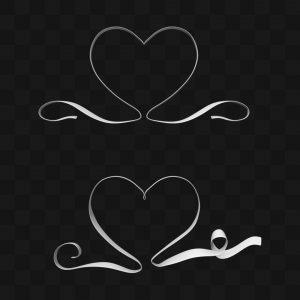 Ribbons Fita Coração - Modelo 3D