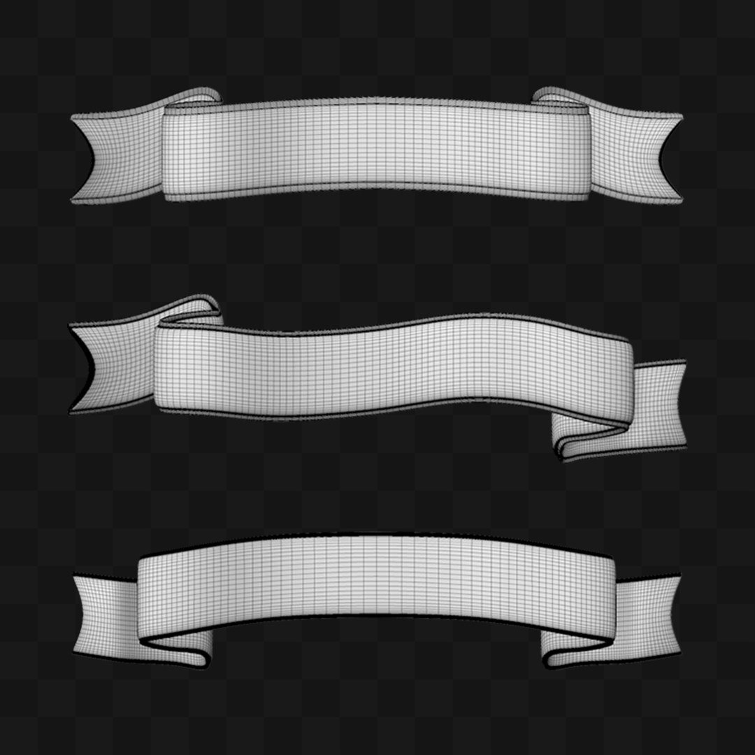 Ribbons Fita - Modelo 3D