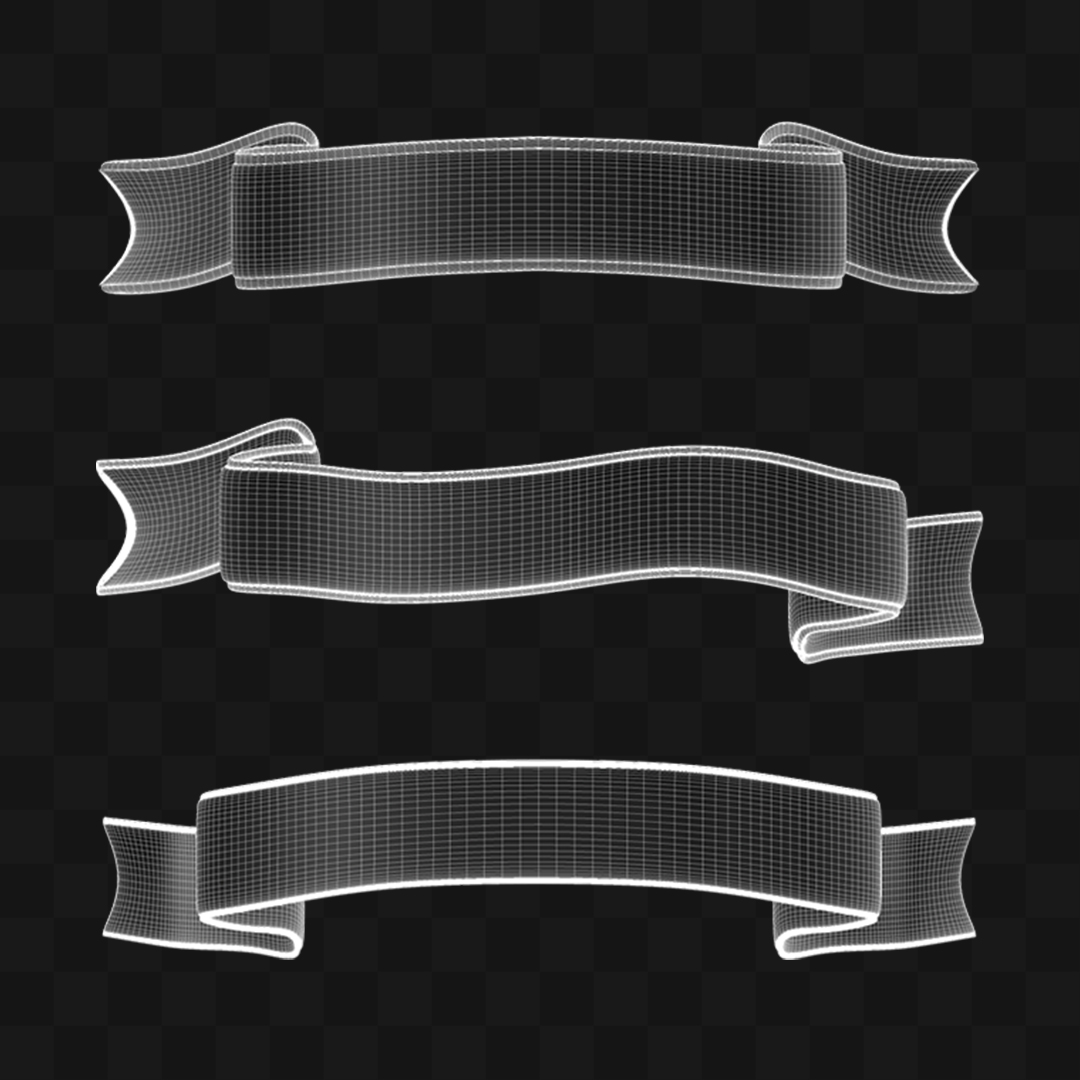 Ribbons Fita - Modelo 3D