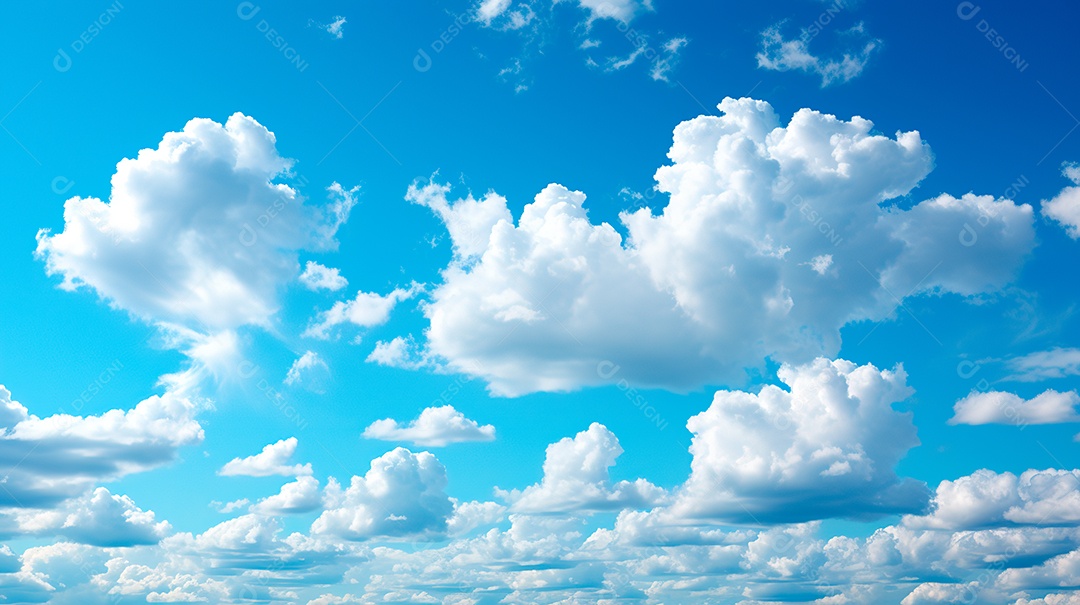 Fundo de lindas nuvens realista