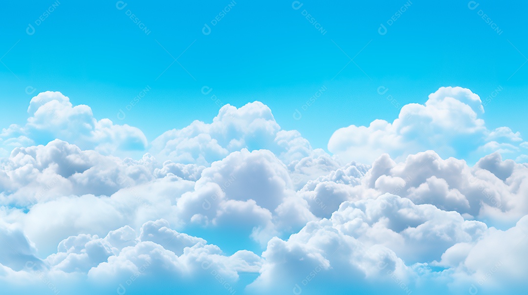 Fundo de lindas nuvens realista