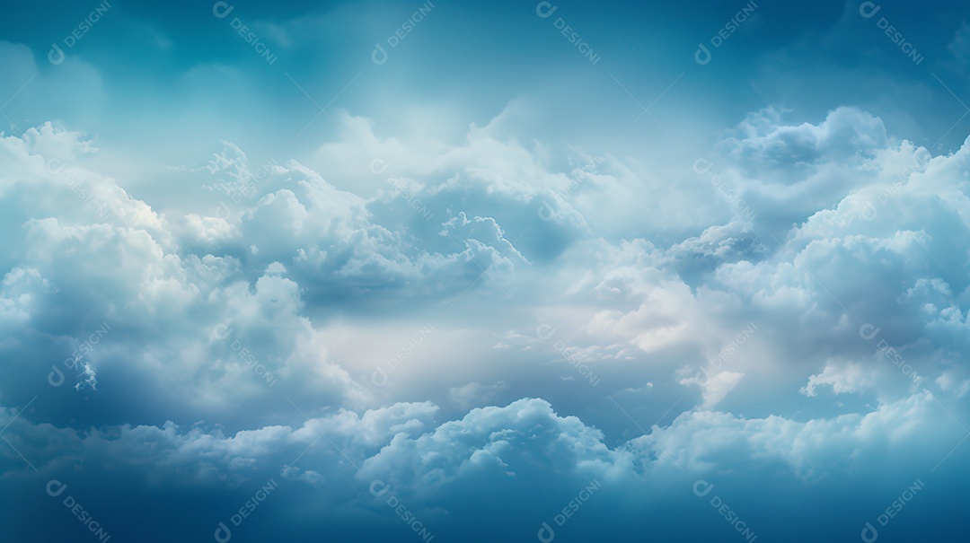 Fundo de lindas nuvens realista