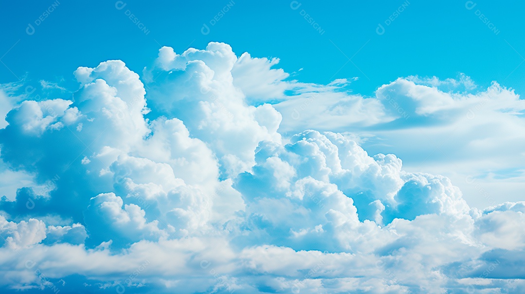 Fundo de lindas nuvens realista