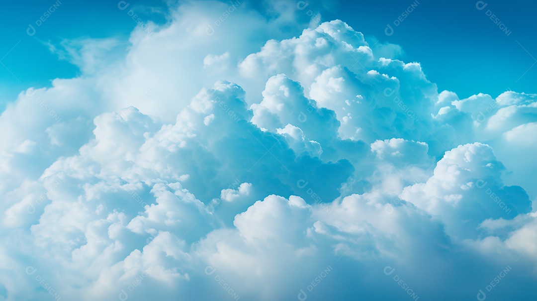 Fundo de lindas nuvens realista