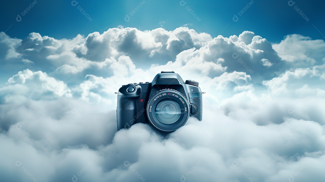 Fundo de lindas nuvens realista