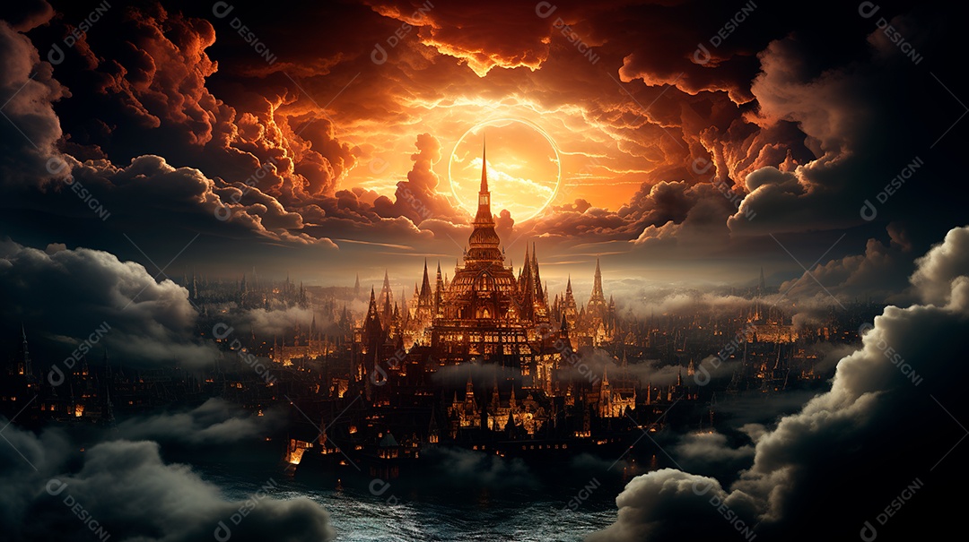 Fundo manipulação de nuvem