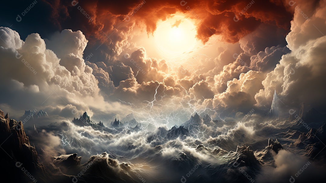 Fundo manipulação de nuvem