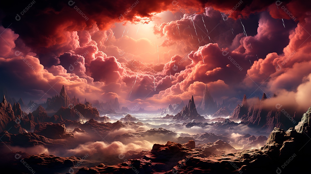 Fundo manipulação de nuvem