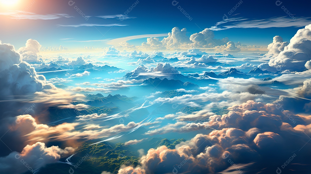 Fundo manipulação de nuvem