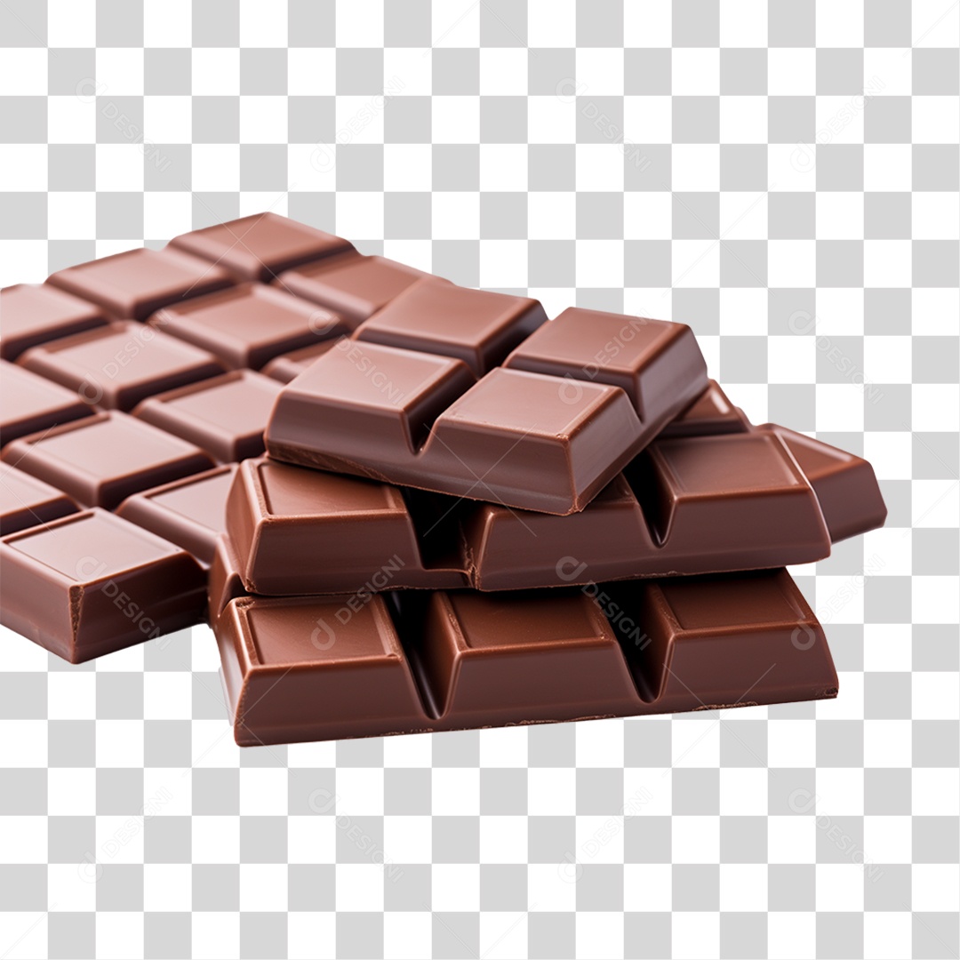 Barra de Chocolate Doces PNG Transparente