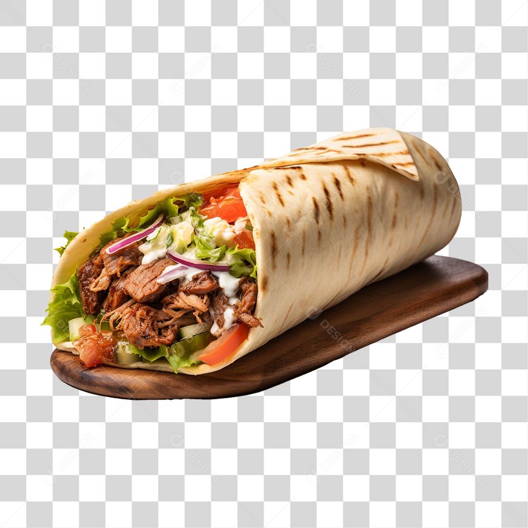 Burrito Taco Mexicano PNG Transparente