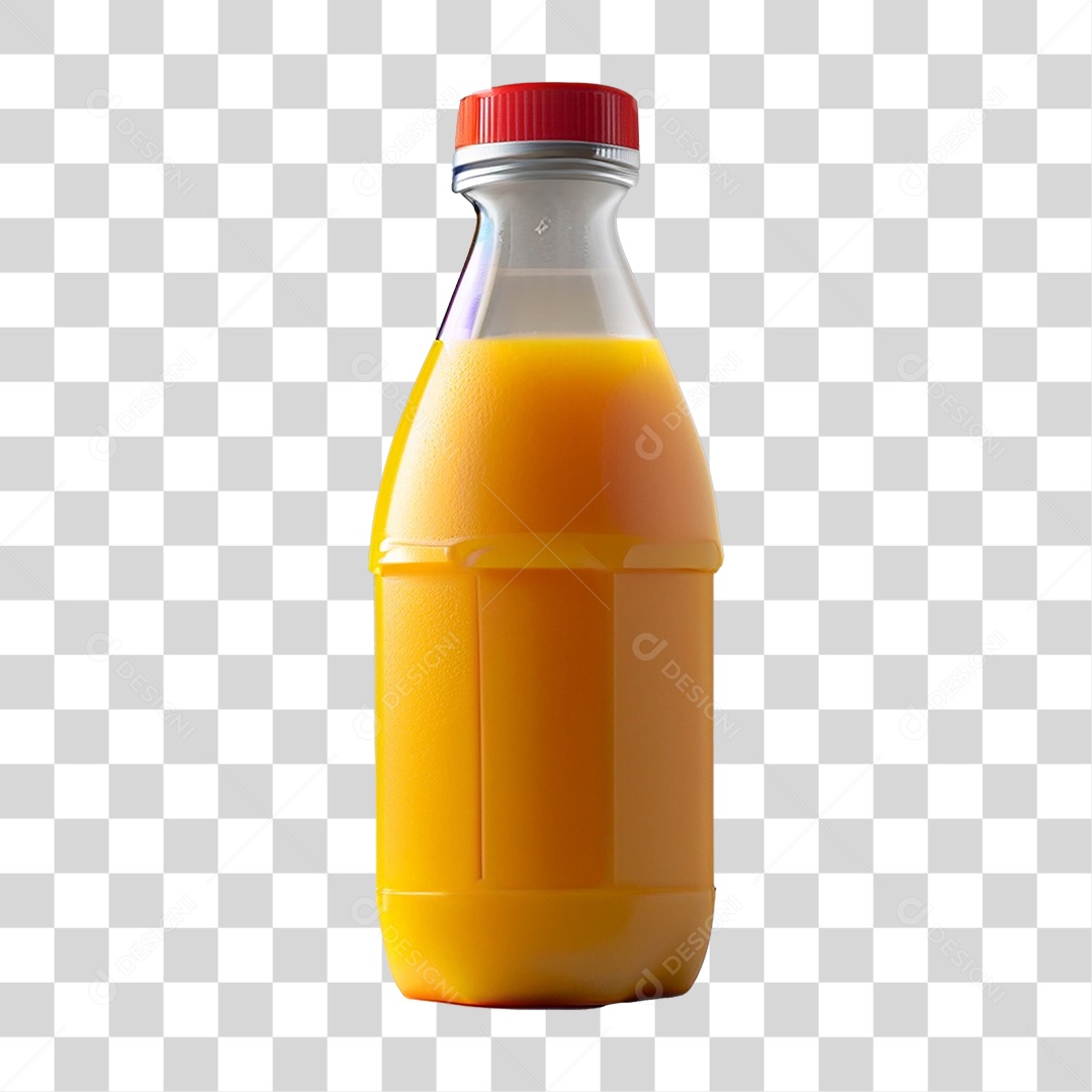 Garrafa com Suco de laranja PNG Transparente