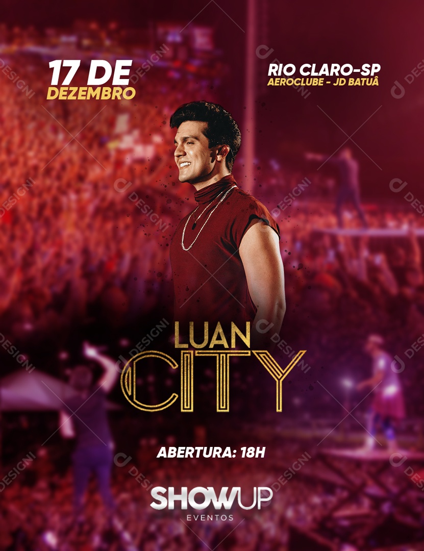 Flyer Luan City Social Media PSD Editável