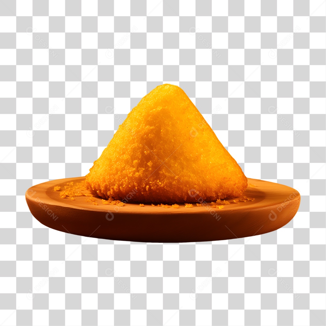 Objeto 3D Salgados Fritos para Composição PNG Transparente